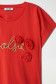 T-SHIRT WITH BRANDING AND FLOWER DETAIL - Salsa
