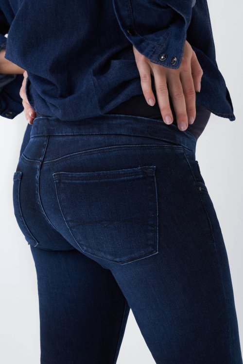 JEANS MATERNITY HOPE CROPPED IN DENIM SCURO