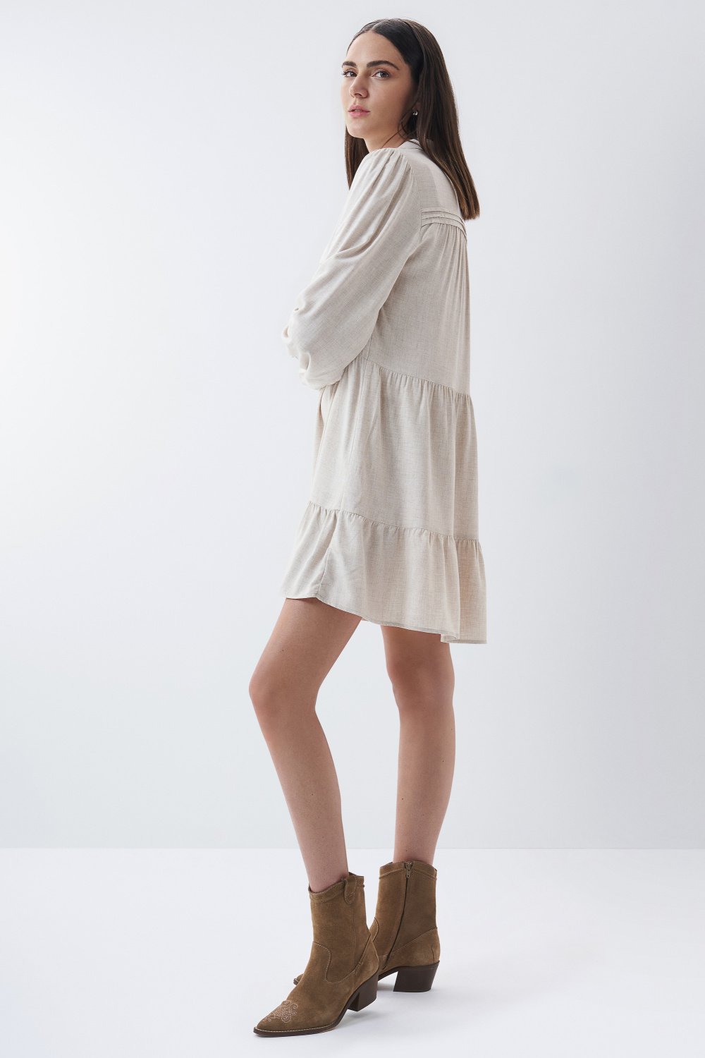 Dress with pleated detail - Salsa