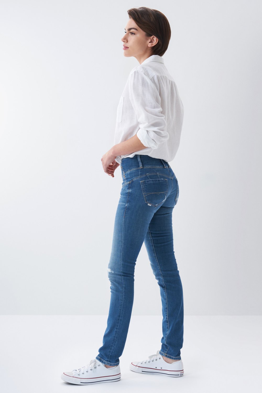 Slim Push Up Mystery jeans with studs - Salsa
