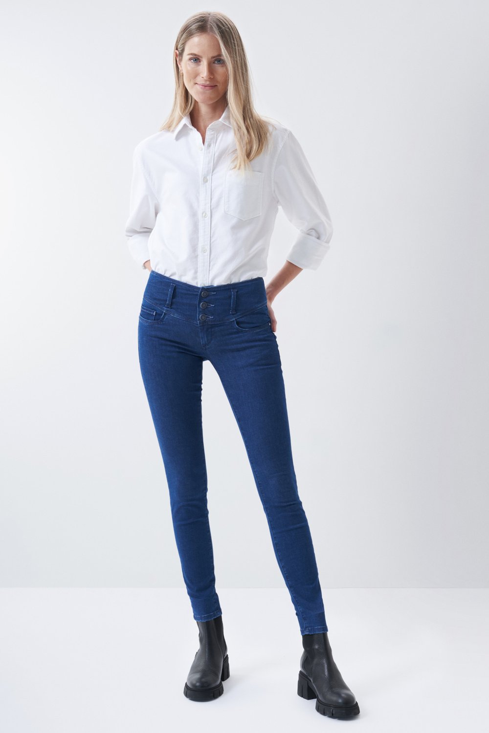 JEANS Push Up Mystery skinny soft touch - Salsa