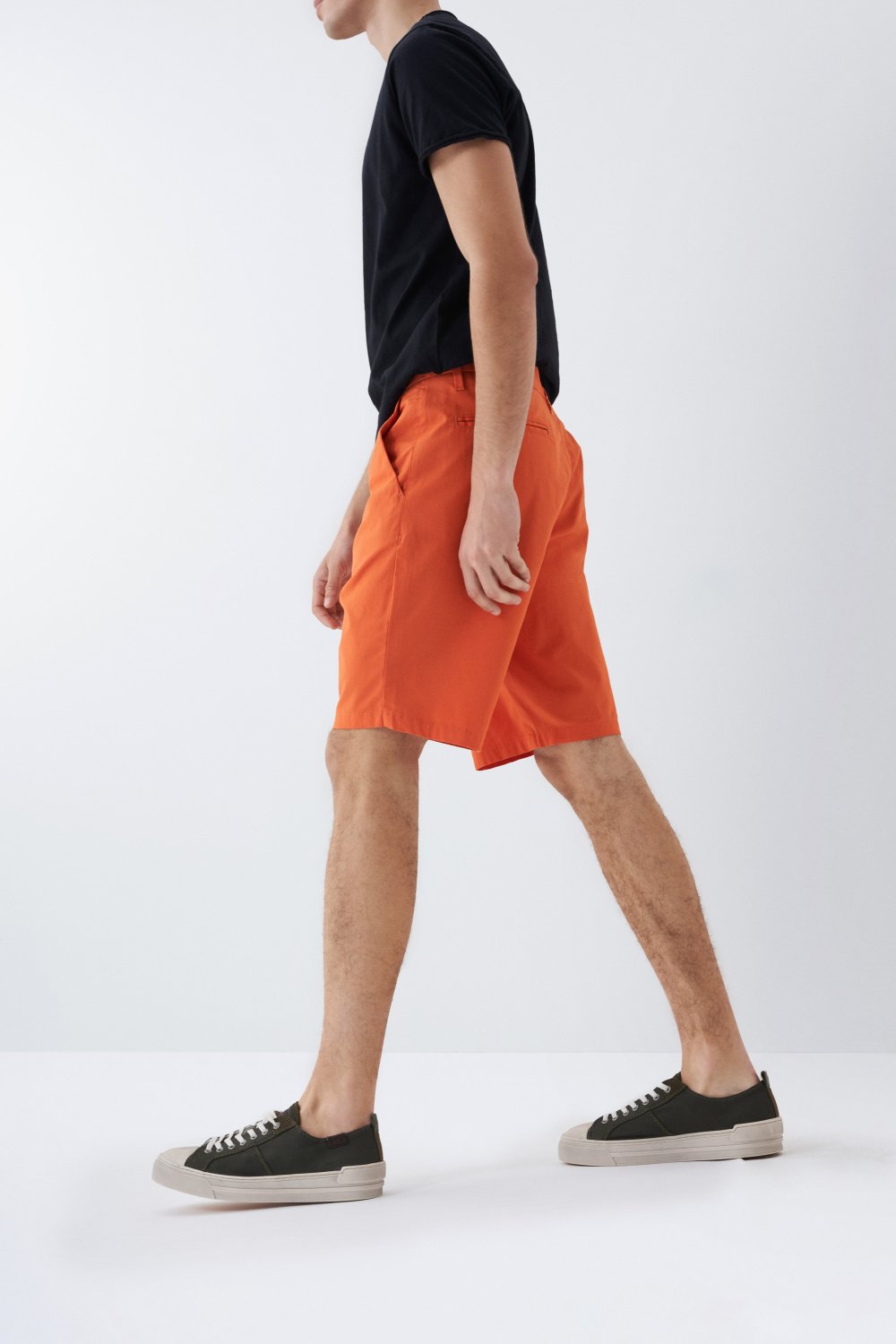 Orange chino shorts - Salsa