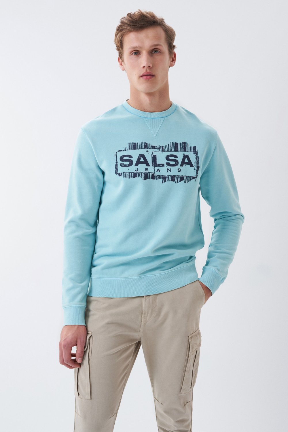 Regular fit jumper with Salsa name graphic - Salsa