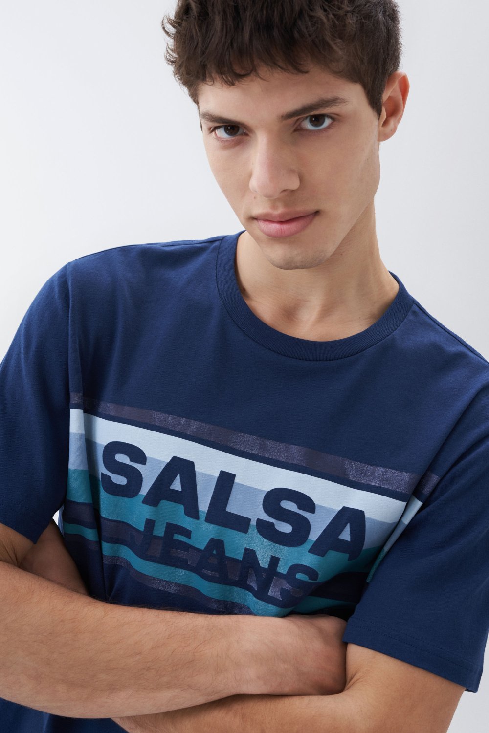 T-shirt with Salsa name and stripes - Salsa