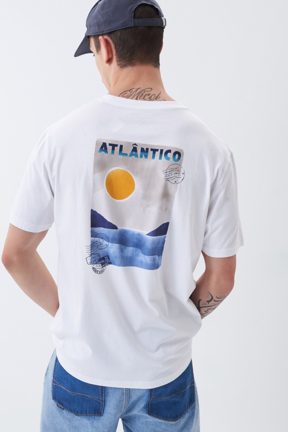 T-shirt with Atlntico graphic - Salsa