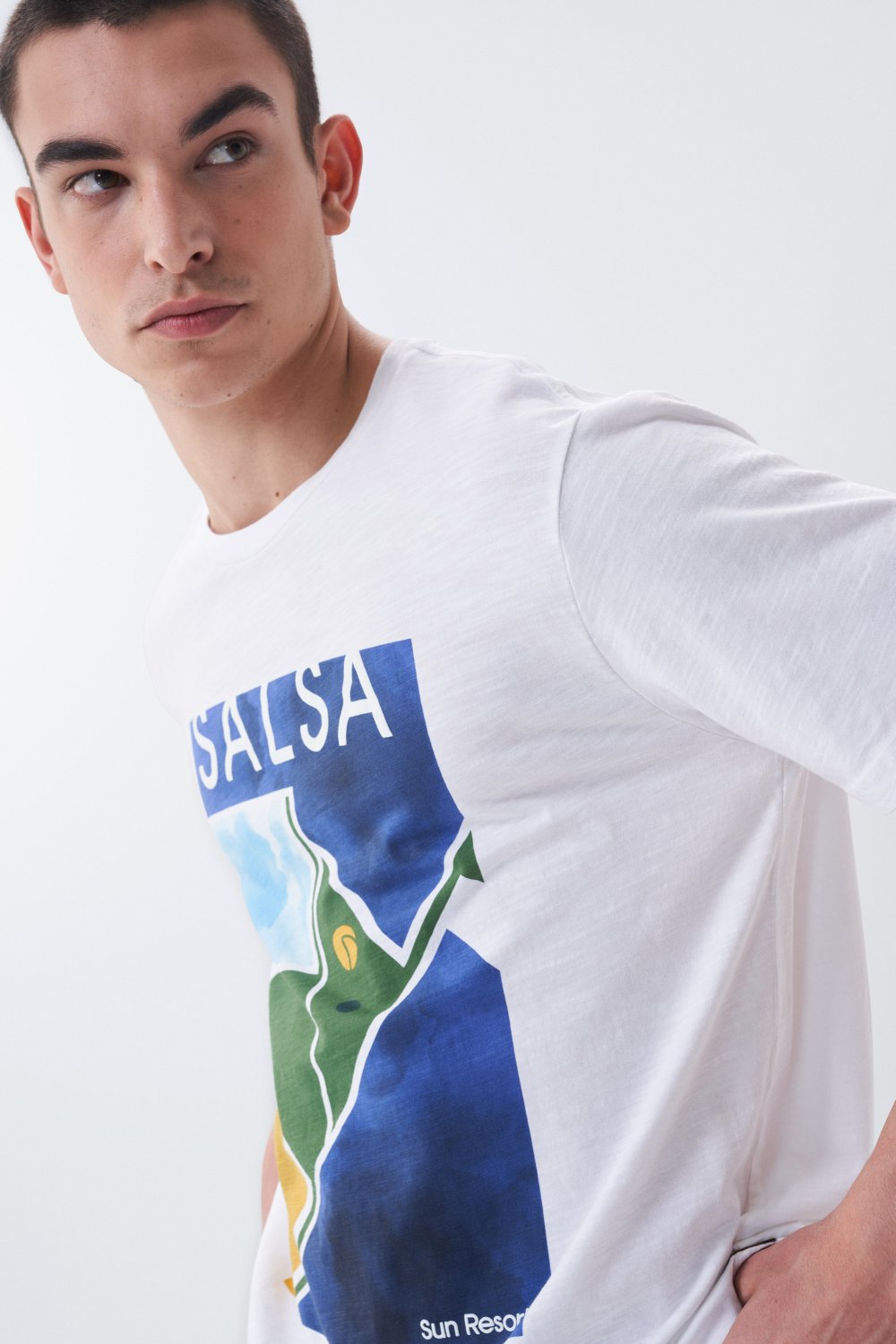 T-shirt with geometric graphic - Salsa