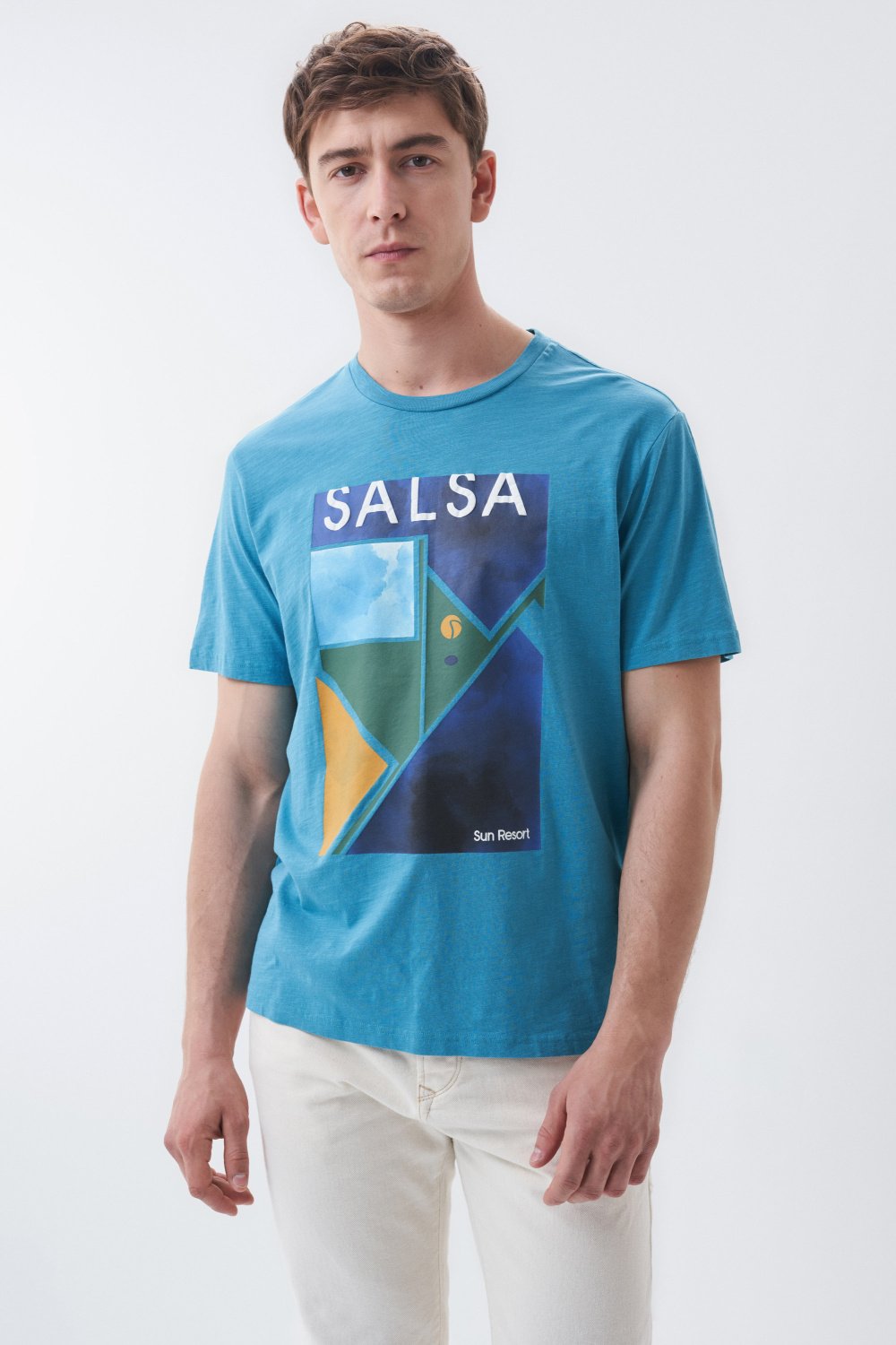 T-shirt with geometric graphic - Salsa