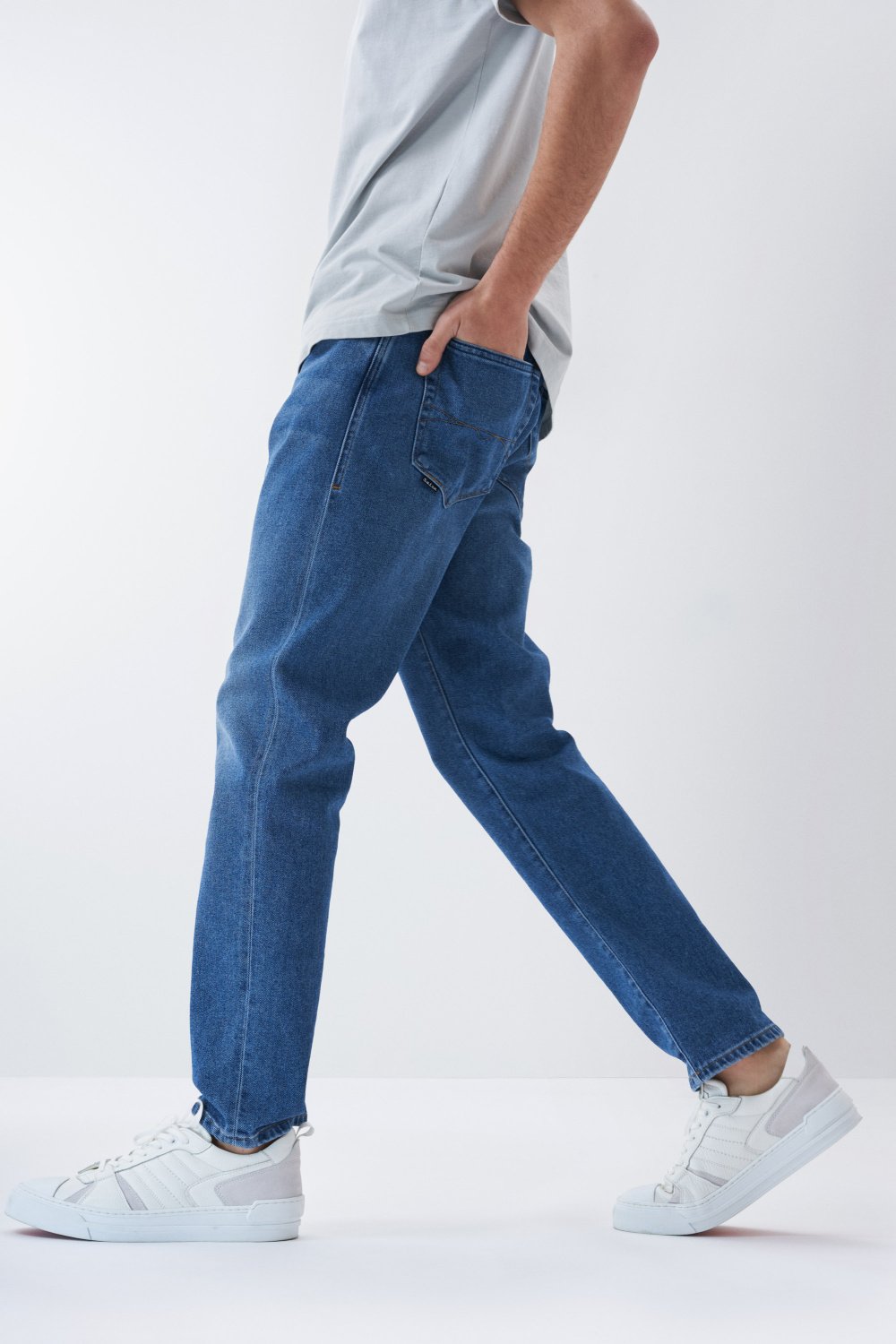 Vintage Tapered-Jeans, S-Repel, mittlere Frbung - Salsa