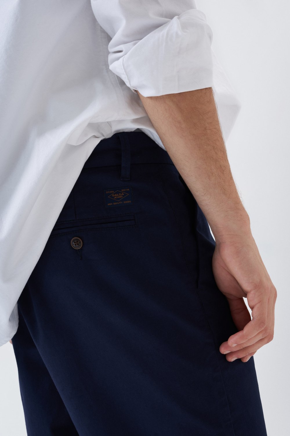 Pantalones cortos Chino de color azul oscuro - Salsa