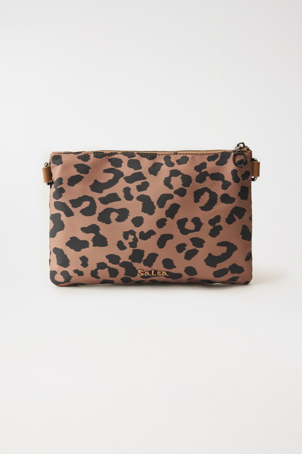 Nylon handbag with animal print - Salsa