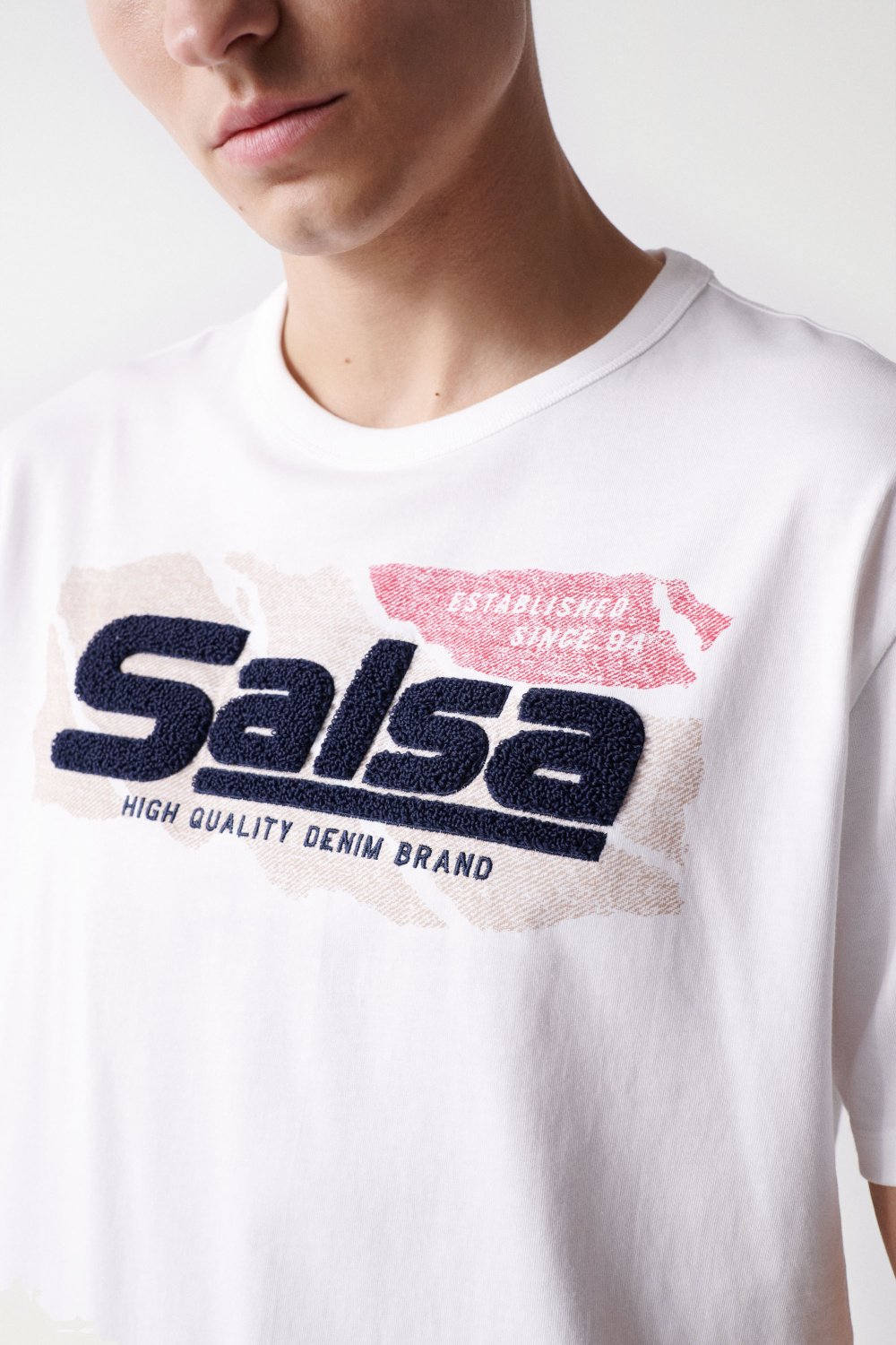 T-SHIRT AVEC LOGO SALSA ET IMPRIM - Salsa