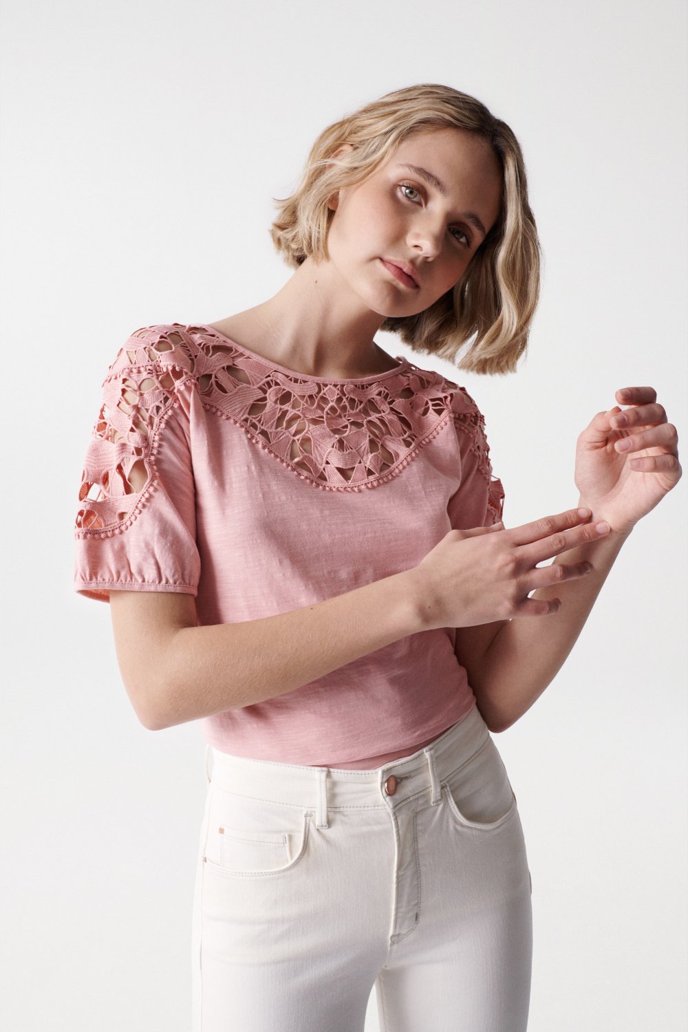 T-shirt with lace - Salsa