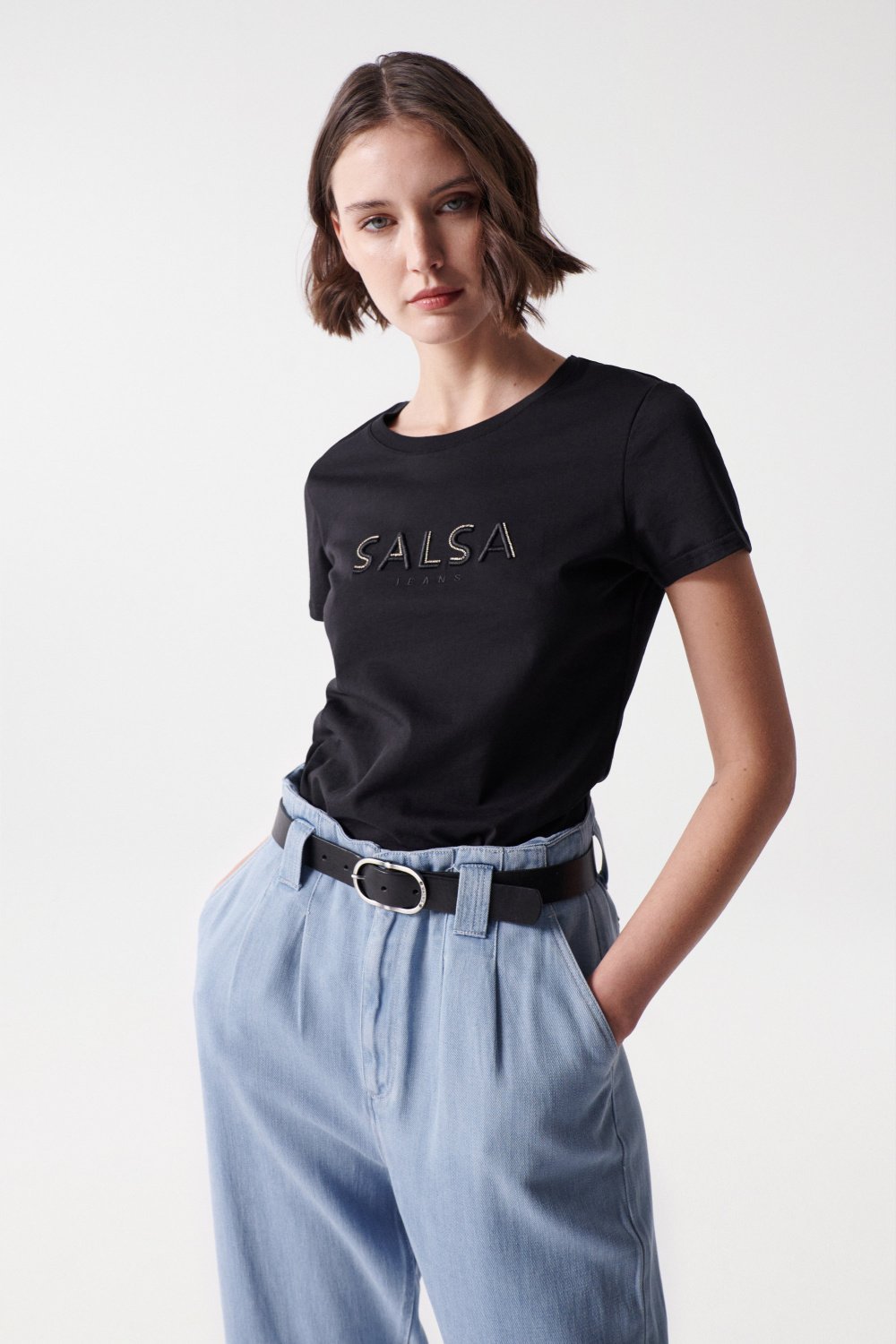T-shirt noir avec logo Salsa - Salsa