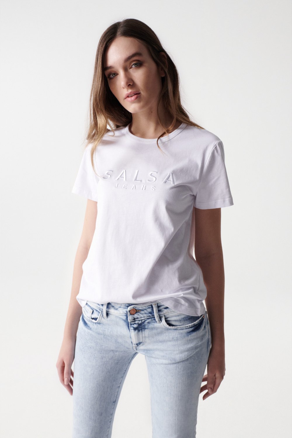 T-shirt com branding texturado - Salsa