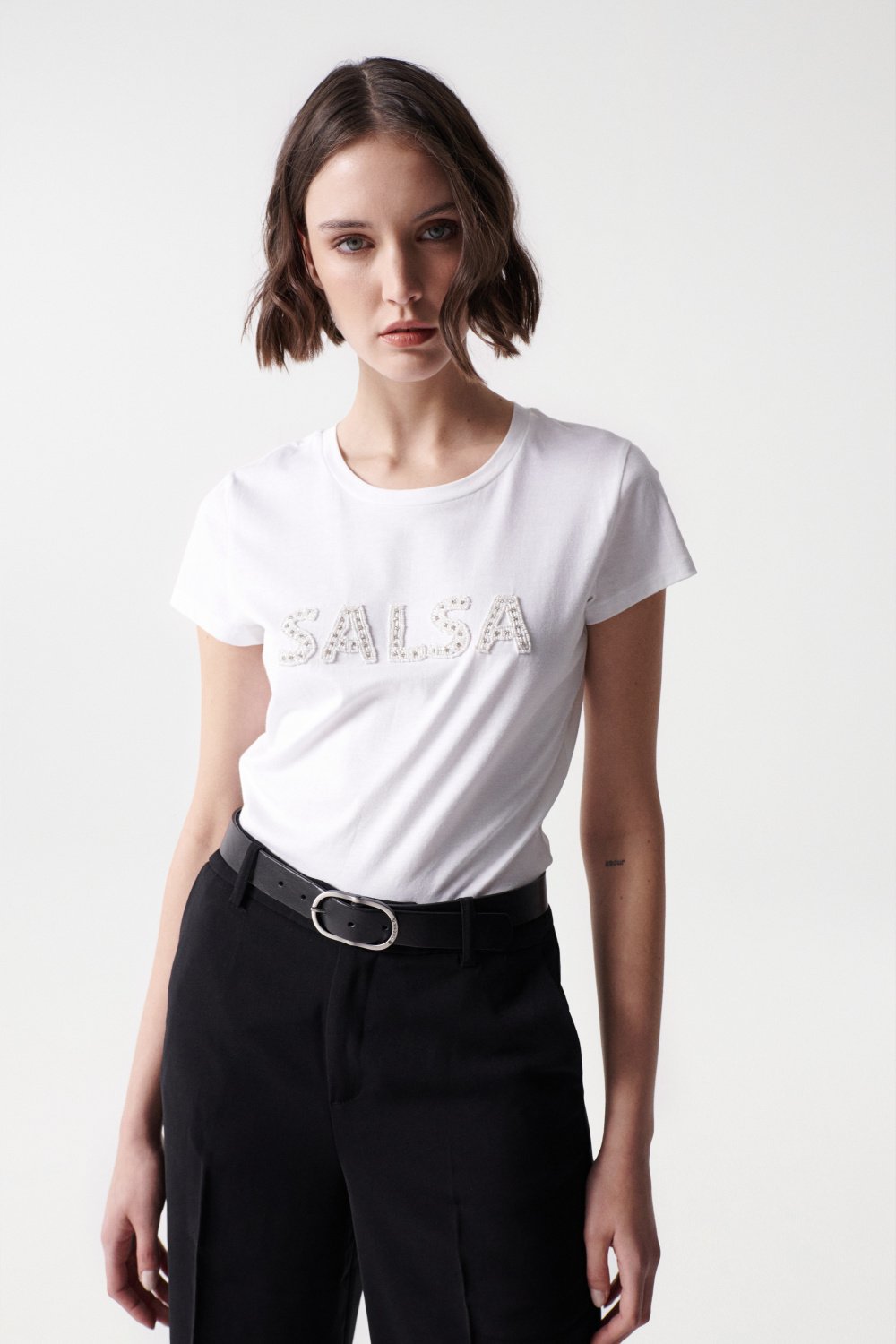 T-shirt avec logo Salsa brillant - Salsa