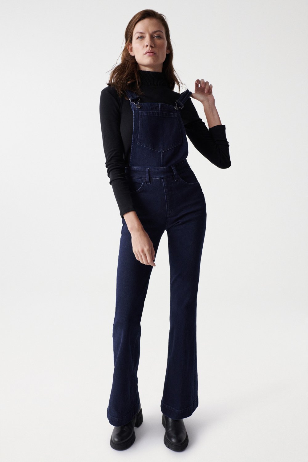 FAITH PUSH IN DUNGAREES WITH FLARED LEG - Salsa