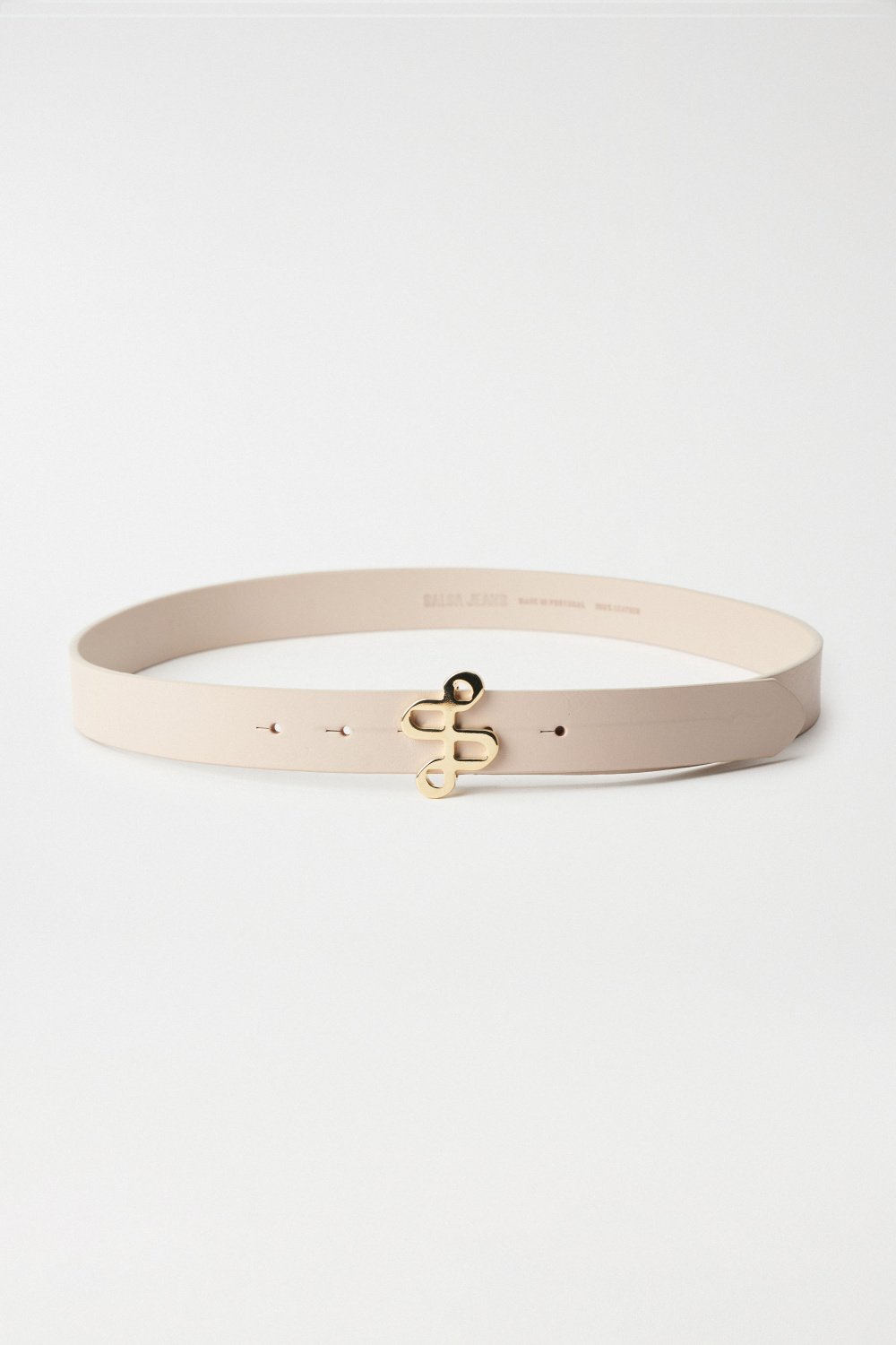 LEATHER BELT WITH GOLD BRANDING ON THE BUCKLE - Salsa