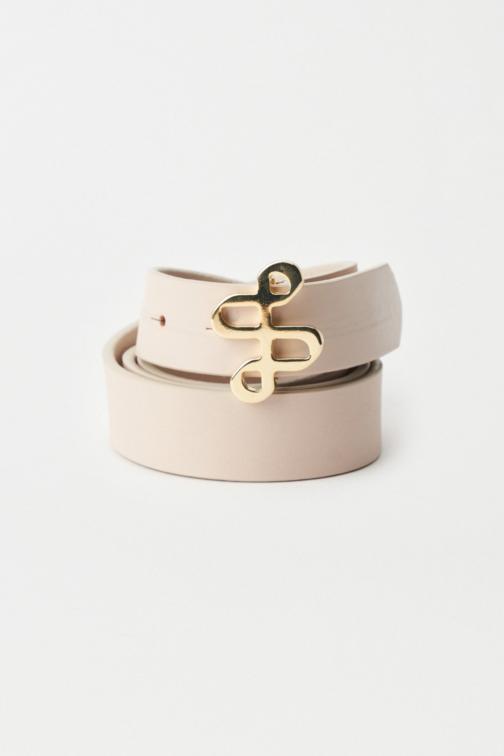 LEATHER BELT WITH GOLD BRANDING ON THE BUCKLE - Salsa