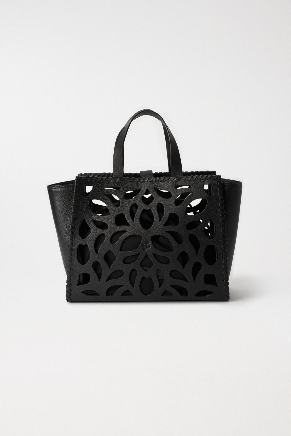 PERFORATED LEATHER TOTE BAG - Salsa