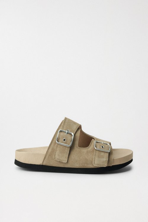 LEATHER SANDALS WITH BUCKLES