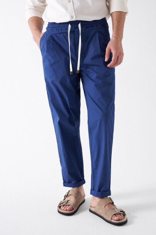 TAPERED TROUSERS WITH DRAWSTRING