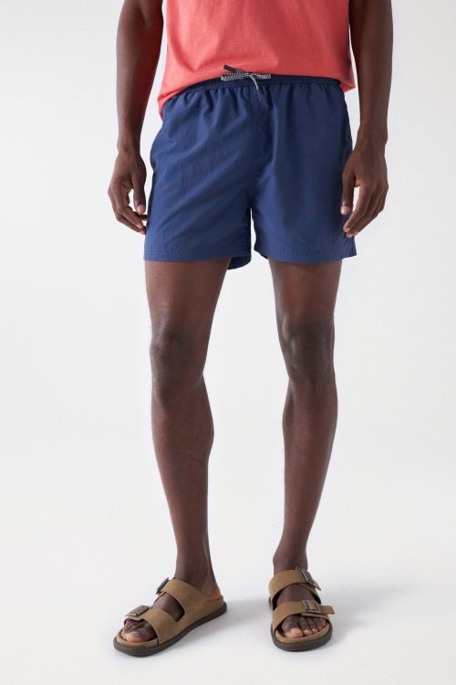 PLAIN SWIMMING TRUNKS WITH DRAWSTRING