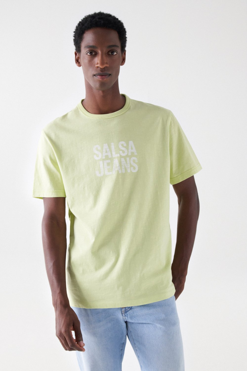 REGULAR T-SHIRT WITH BRANDING - Salsa