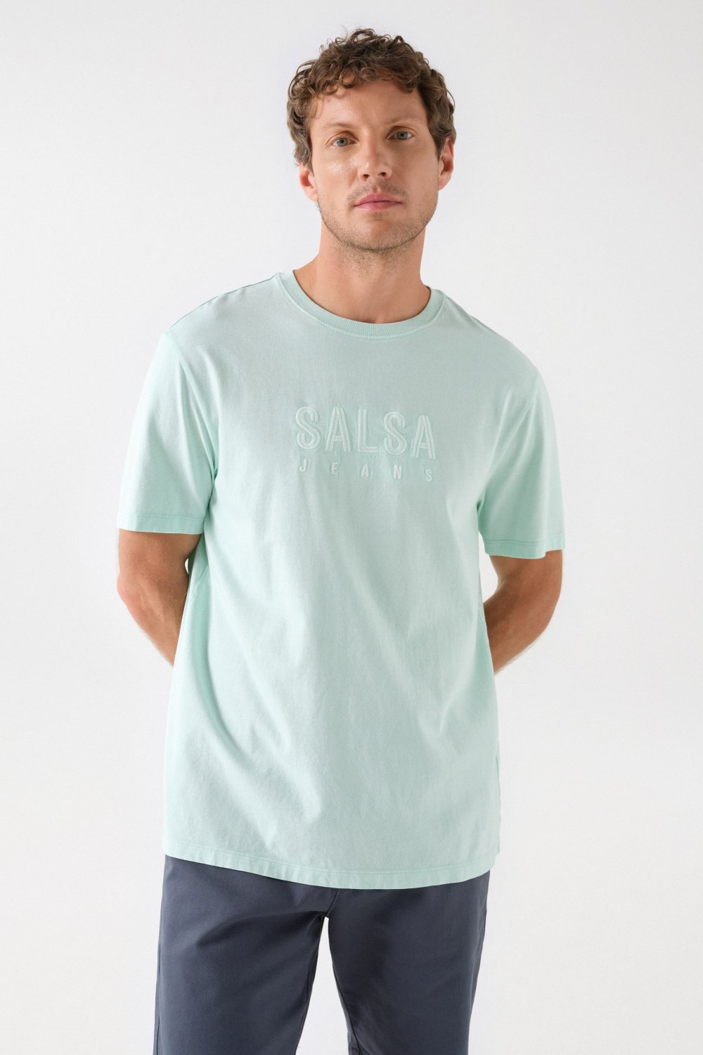 COTTON T-SHIRT WITH SALSA LOGO - Salsa