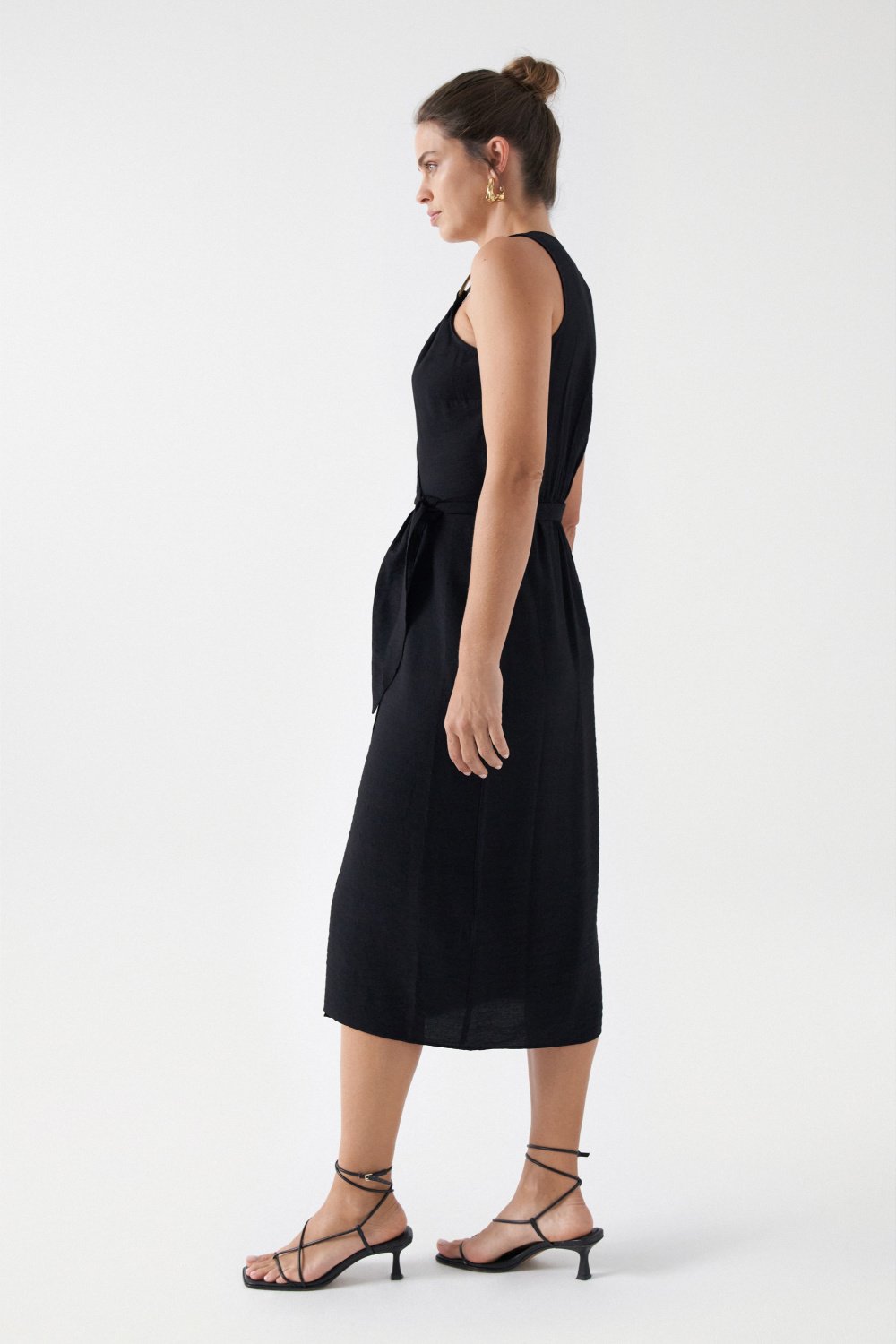 WRAPOVER DRESS WITH RING DETAIL ON THE STRAPS - Salsa