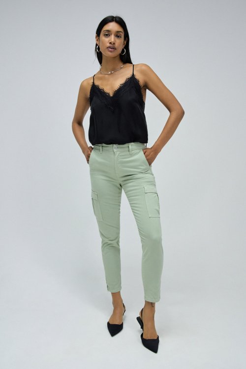 TROUSERS CARGO FAITH PUSH IN CROPPED SKINNY