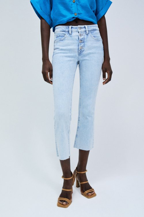 JEANS GLAUBE PUSH IN CROPPED FLARE