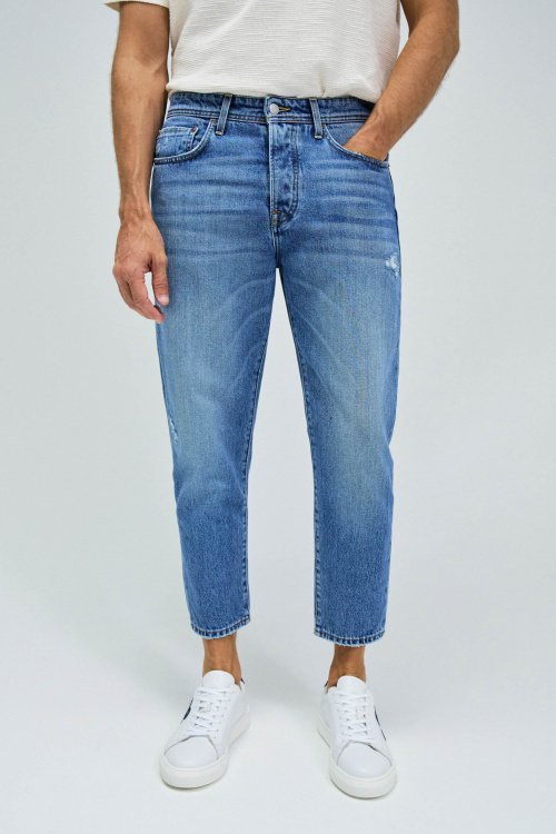 JEANS TAPERED CROPPED