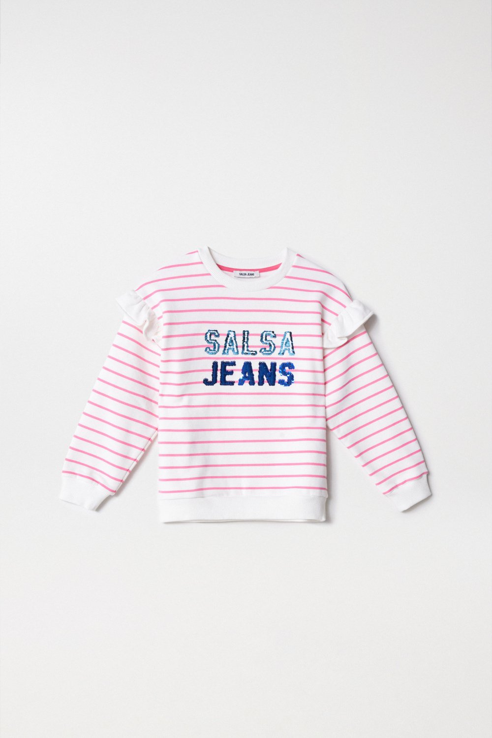Limited edition striped sweatshirt for girls - Salsa