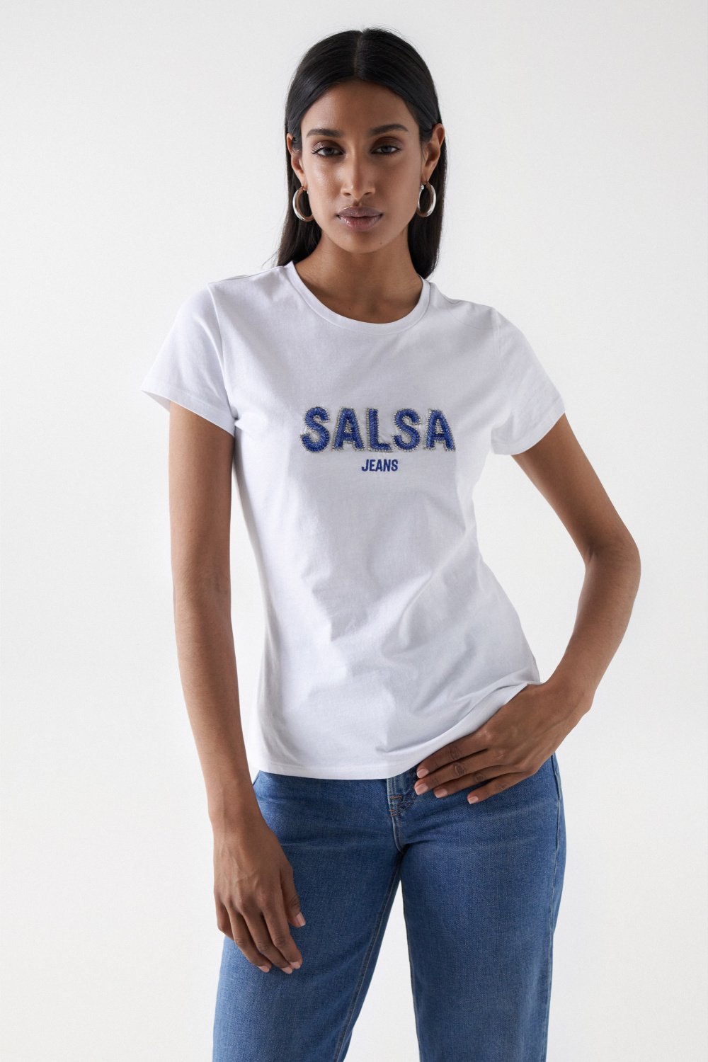 T-SHIRT COM BRANDING E MISSANGAS - Salsa