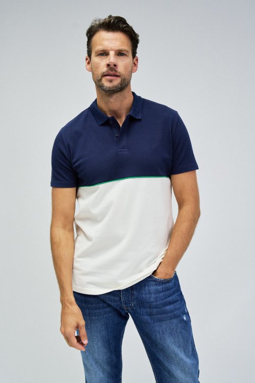 BLUE AND WHITE POLO