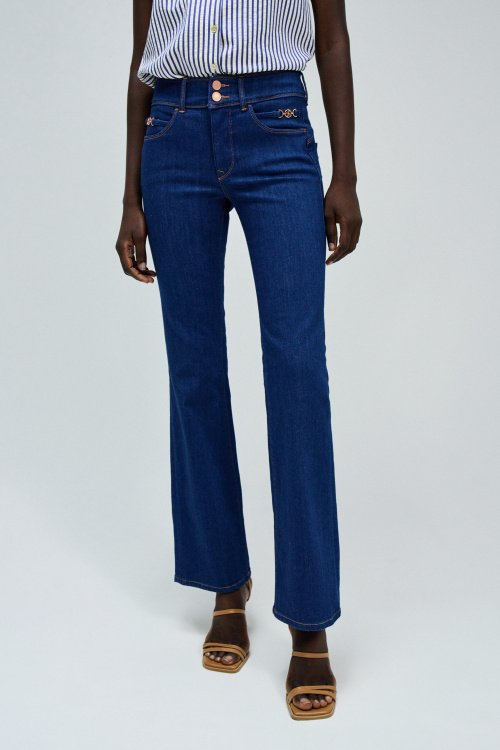 JEANS SECRET PUSH IN BOOTCUT WITH GOLDEN DETAILS