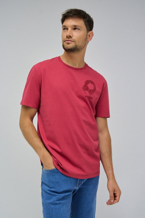 FOOTBALL T-SHIRT WITH PRINT ON THE CHEST
