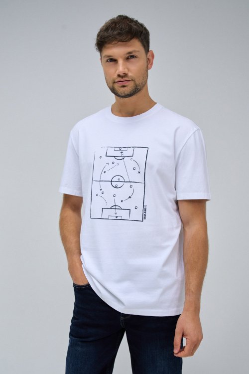 FOOTBALL T-SHIRT WITH FRONT PRINT
