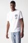 White t-shirt with print design - Salsa