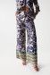 Satin-feel trousers with floral print - Salsa