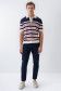Knit polo shirt with stripes - Salsa
