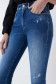 JEANS PUSH IN FAITH CROPPED SKINNY EM AZUL INTENSO - Salsa