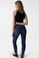 Cropped skinny Push Up Destiny jeans with leg details - Salsa