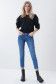 Cropped Push Up Wonder-Jeans, Skinny, mit Materialmix - Salsa