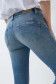 Helle Cropped Push Up Wonder-Jeans, Skinny, mit Stickerei am Bein - Salsa