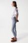 CROPPED SKINNY FAITH PUSH IN JEANS WITH UNBLEACHED DETAIL - Salsa