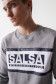 Pullover mit Markenaufdruck und Streifen auf der Brust - Salsa
