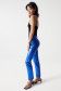 DESTINY PUSH UP TROUSERS WITH BLUE COATING MADALENA ABECASIS - Salsa