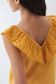 V-neck top with broderie anglaise ruffles - Salsa