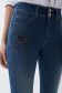 Cropped skinny Push In Secret jeans with glitter detail - Salsa